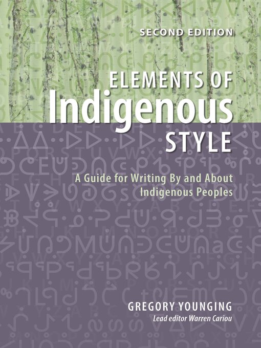 Cover image for Elements of Indigenous Style
